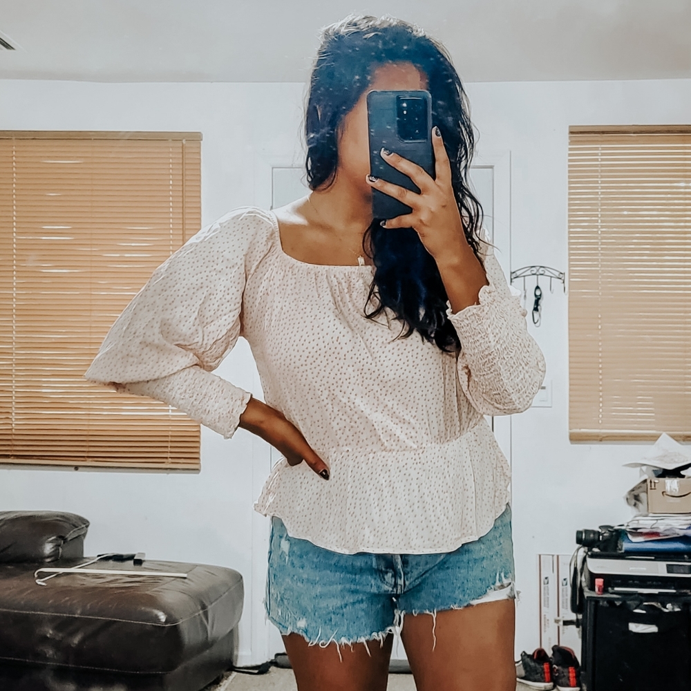 LAST KISS LIGHT PINK DOT TOP